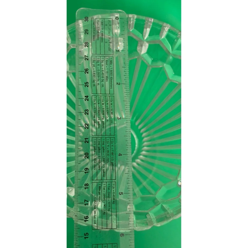 Vintage Clear Cut Crystal Lamp Shade Honeycomb Base Fairy Replacement 7 Inch